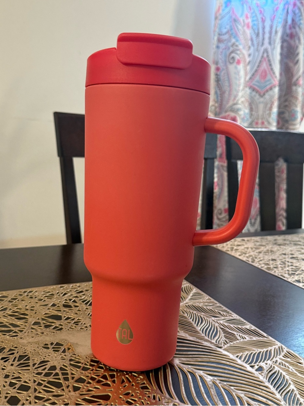 IAL Red Insulated Travel Mug with Handle